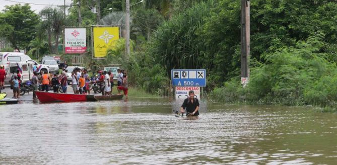 Inundaciones en Ilheus, estado de Bahia en Brasil, diciembre2021 Crédito:Camila Souza GOVBA/OMM